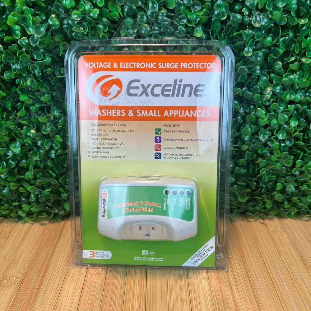 Surge Protector Washers and Small Appliances Exceline Voltage 3yr Warranty